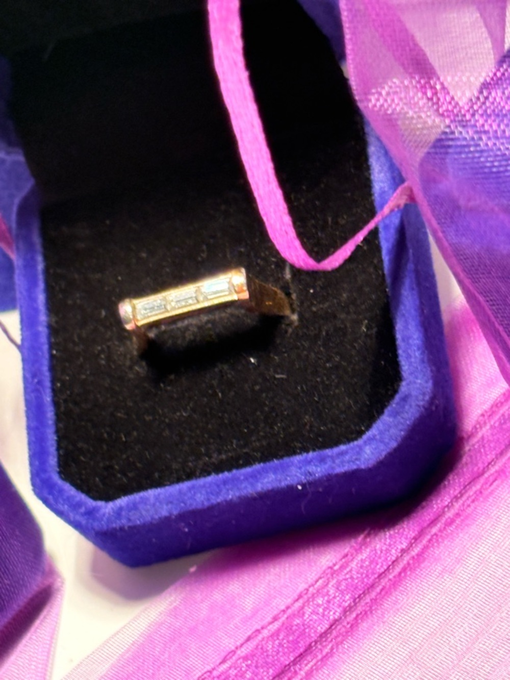 Elegant Gold and Silver Sparkling Avon Women's Ring